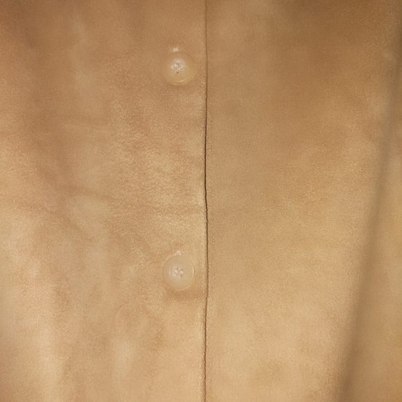 Liz Claiborne Tan or Camel Sueded Skirt size M see note - Picture 5 of 7